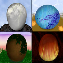 Elemental Eggs semi-realism